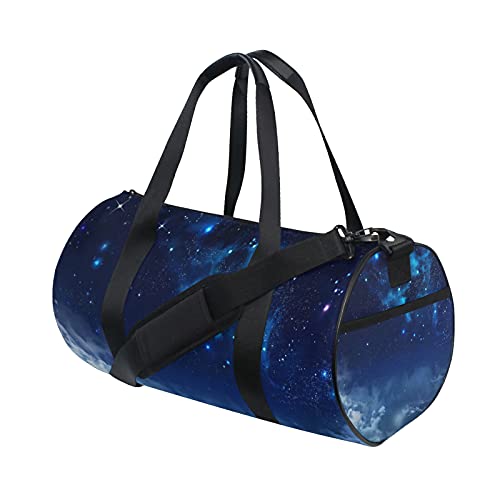 Sporttasche, Sporttasche, Wochenendtasche, Tragetasche, Wolken, Sterne, Himmel, Reise, Trainingstasche, Schulterrucksack für Damen und Herren von DJNGN