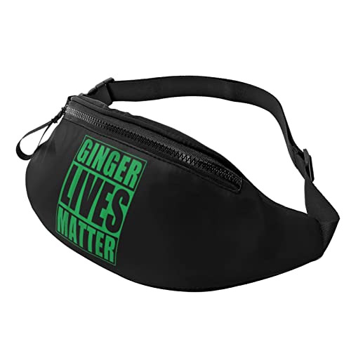 St. Patrick's Day Ginger Lives Matter Gürteltasche Herren und Damen Verstellbare Reise Brusttasche Outdoor Laufen Gürteltasche von DJNGN