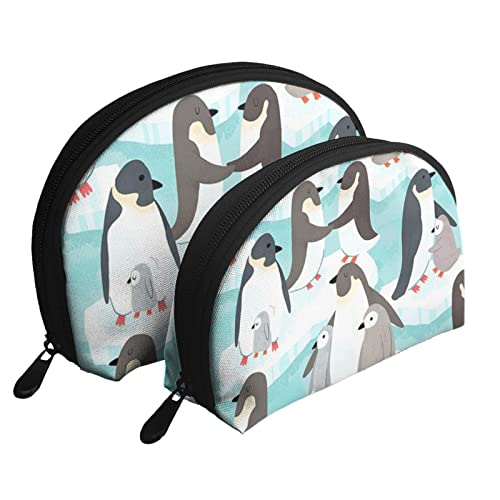 Süße Pinguin-Kosmetiktasche, Reise-Clutch-Tasche für Frauen und Mädchen von DJNGN