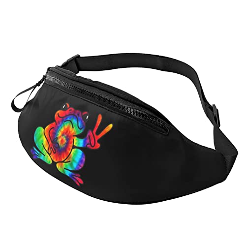 Tie Dye Frog Gürteltasche Verstellbare Reisebrusttasche für Männer und Frauen Outdoor-Laufgürteltasche Tie Dye Frog Gürteltasche Verstellbare Reisebrusttasche für Männer und Frauen Outdoor-Laufgürteltasche von DJNGN