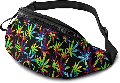 Tie Dye Pot Leaf Weeds Lässige Gürteltasche für Männer und Frauen, Verstellbarer Gürtel, Gürteltasche für Reisen, Wandern, Radfahren, Laufen, Festival, Rave Tie Dye Pot Leaf Weeds Lässige Gürteltasche für Männer und Frauen, Verstellbarer Gürtel, Gürteltasche für Reisen, Wandern, Radfahren, Laufen, Festival, Rave von DJNGN