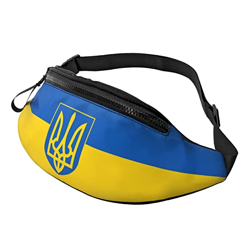 Ukrainische lässige Gürteltasche für Männer und Frauen, Verstellbarer Gürtel, Gürteltasche für Reisen, Wandern, Radfahren, Laufen, Festival, Rave von DJNGN