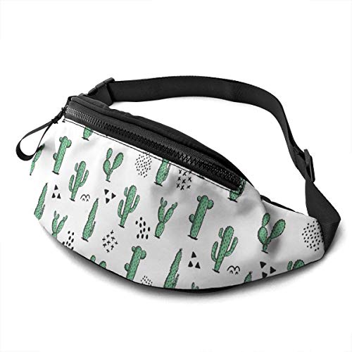 Vintage Cactus Laufgürtel Gürteltasche für Damen Herren Mode Hüfttasche Verstellbare Gürteltasche für Reisen Wandern Wandern Sport von DJNGN