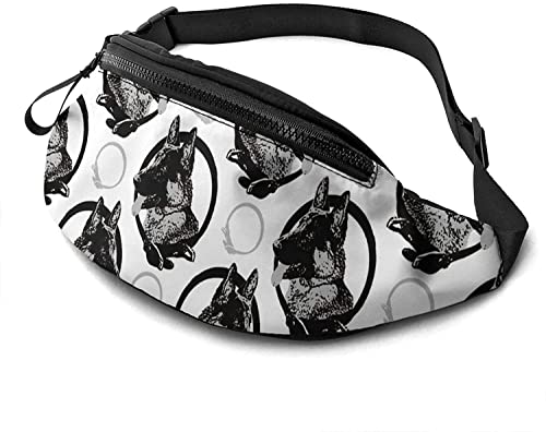 an Shepherd Dog Fanny Pack Hüfttaschen für Damen und Herren, lässige Gürteltasche Crossbody-Gürteltasche mit verstellbarem Riemen für Laufen im Freien und Wandern von DJNGN