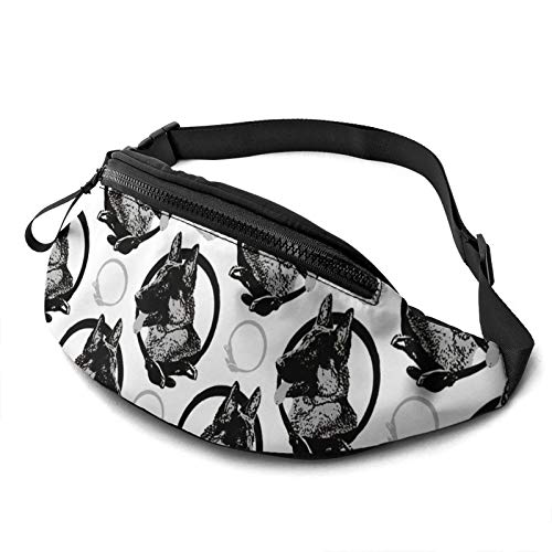 an Shepherd Dog Fanny Pack Hüfttaschen für Damen und Herren, lässige Gürteltasche Crossbody-Gürteltasche mit verstellbarem Riemen für Laufen im Freien und Wandern von DJNGN