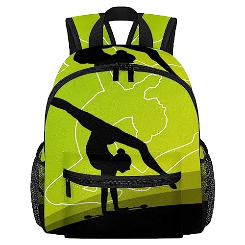 DJROW Gymnastik-Silhouetten mit Clubs in Akrobatik, Kleinkind, Jungen, Mädchen, Kindergarten, Kindergarten, Snack, Kindergarten, Schule, mehrfarbig, 10x4x12 in von DJROW