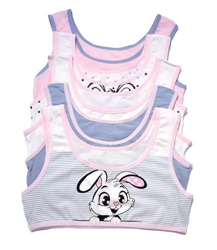 DK MY FASHION,Crop-Top aus Baumwolle für Mädchen, Bralette, Sport-BH, Bustier, 5er-Pack,Kaninchen Bedruckt,zwischen 10-11Jahren DK MY FASHION,Crop-Top aus Baumwolle für Mädchen, Bralette, Sport-BH, Bustier, 5er-Pack,Kaninchen Bedruckt,zwischen 10-11Jahren von DK MY FASHION