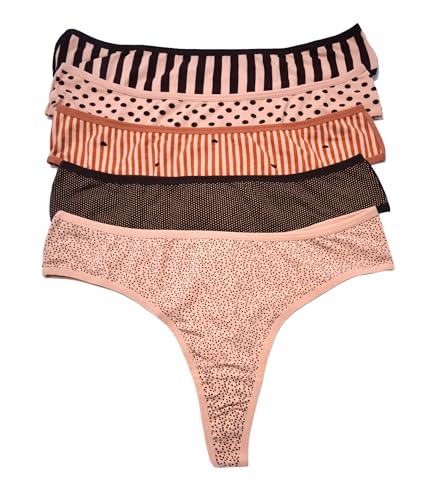 DK MY FASHION Gemusterter Tanga-5er Packung, Baumwolle-3XL von DK MY FASHION