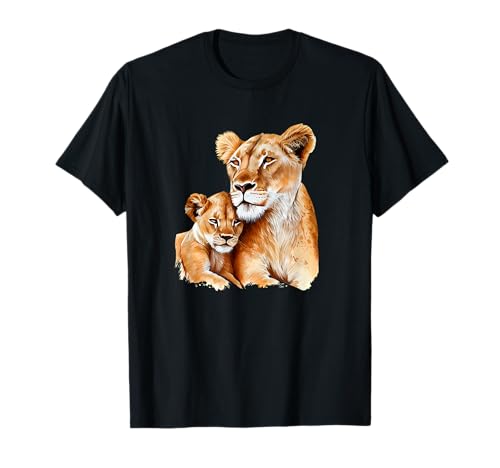 Wunderschönes Mutter Kind Mama Baby Tiere - Löwin Löwe Löwen T-Shirt Wunderschönes Mutter Kind Mama Baby Tiere - Löwin Löwe Löwen T-Shirt von DK1 Designs Beautiful & Cute Mother & Kids Animals