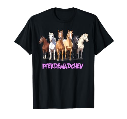 Pferdemädchen Pferd Pferdestall Mädchen Frauen Stall Pony T-Shirt von DK1 Designs Ponystall Ponyhof Fohlen Pferdehalter