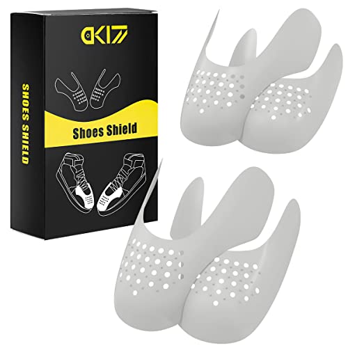 DK177 2 Paar Sneaker Faltenschutz – Anti-Falten Schuhfaltenschutz für Air Force 1, Herren Größe 40-47 – Grau von DK177