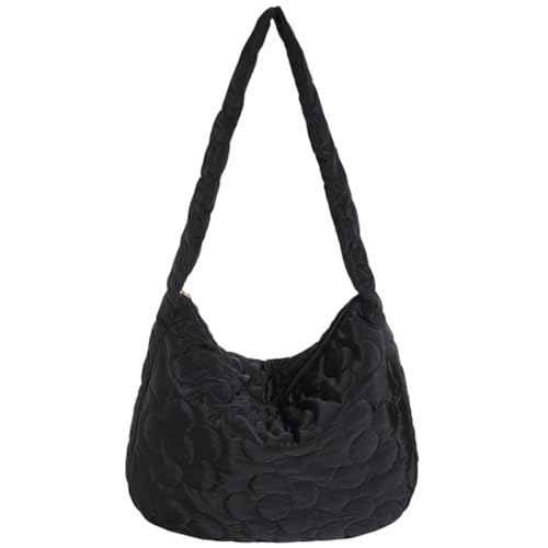 DKIIL NOIYB Gesteppte Tasche für Damen Puffy Tote Bag Faltbare Gepolsterte Umhängetasche Stepptasche Damen Shopper Baumwoll T Umhängetasche für Damen im Herbst und Winter von DKIIL NOIYB