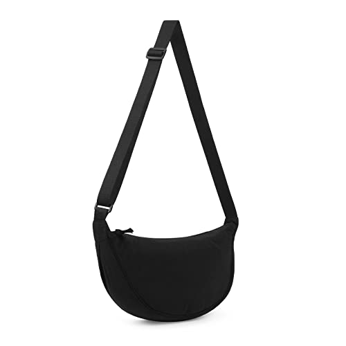 DKIIL NOIYB Halbmond-Tasche für Damen und Herren, Nylon, Halbmond-Taschen, Hobos, Umhängetasche, tragbare Halbmond-Geldbörse mit verstellbarem Riemen von DKIIL NOIYB