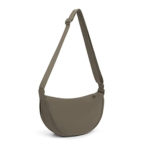 DKIIL NOIYB Halbmond-Tasche für Damen, Nylon, Halbmond-Taschen, Hobos, Crossbody-Tasche, tragbare Halbmond-Geldbörse mit verstellbarem Riemen, einfarbige Brusttasche, Schultertasche, Bauchtaschen, von DKIIL NOIYB