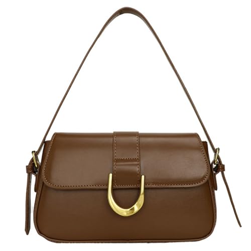 DKIIL NOIYB Klein Handtasche für Damen Vintage Achseltasche mit 2 Schultergurte PU Leder Schultertasche Y2k Tasche Elegante Halbmond Tasche Hobo Tasche Crossbody Bag von DKIIL NOIYB