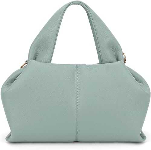 DKIIL NOIYB Kleine PU Umhängetasche Kleine Handtasche Henkeltaschen Moderne Lederhandtasche Dumpling Crossbody Bag für Damen Vintage Halbmond Tasche Hobo Bag Shopper Bag von DKIIL NOIYB