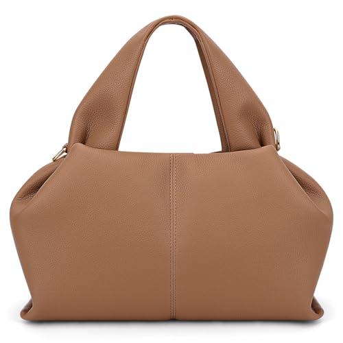 DKIIL NOIYB Kleine PU Umhängetasche Kleine Handtasche Henkeltaschen Moderne Lederhandtasche Dumpling Crossbody Bag für Damen Vintage Halbmond Tasche Hobo Bag Shopper Bag von DKIIL NOIYB