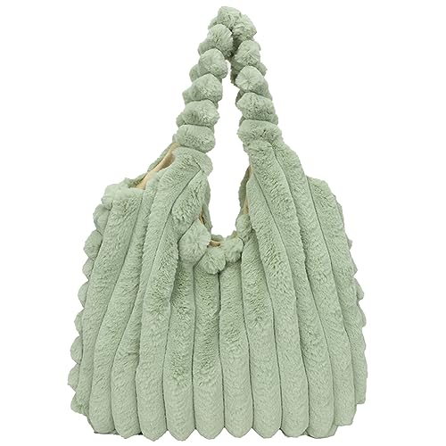 DKIIL NOIYB Plüsch Handtasche Puffer Umhängetasche Puffy Tote Bag Gesteppte Tasche Weiche Einkaufstasche für Damen von DKIIL NOIYB