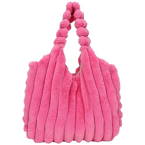 DKIIL NOIYB Plüsch Handtasche Puffer Umhängetasche Puffy Tote Bag Gesteppte Tasche Weiche Einkaufstasche für Damen von DKIIL NOIYB