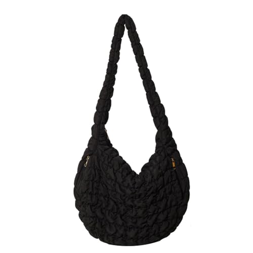 DKIIL NOIYB Puffy Tote Bag Gesteppte Tasche Stepptasche Große Hobo Bag Einfarbige Puffer Umhängetaschen Crossbody Bag Quilted Padding Tote Bag von DKIIL NOIYB