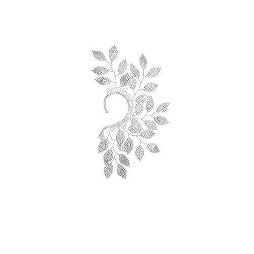 1PCS Chic Ohr Manschette Blatt Cosplay Fee Ohrring Clips for Frauen Mädchen Hochzeit Earcuff Schmuck Perlen Weben FüR Cosplay Hochzeit(Color 9) von DKJAHSEK