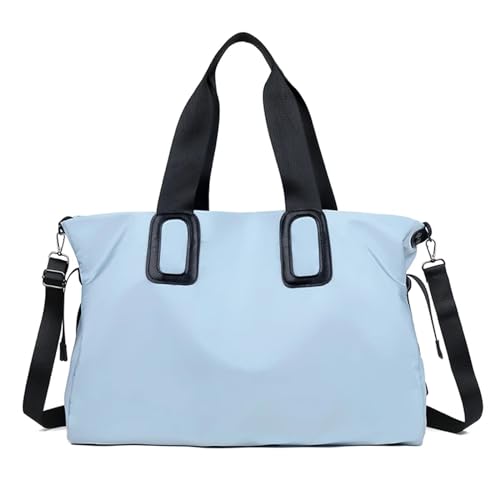 Frauen Reisetasche Große Kapazität Tragetaschen for Schulter Tasche Multi-Funktion Casual Handtasche Umhängetaschen(Blue) von DKJAHSEK