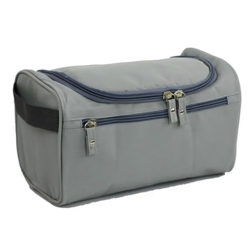 Reißverschluss Mann Frauen wasserdichte Make-up Tasche Kosmetiktasche Beauty Case Make Up Organizer Kulturbeutel Kits Aufbewahrung Reise Waschbeutel(Gray) von DKJAHSEK