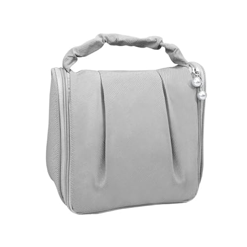 wasserdichte Kosmetiktasche Frauen Cloud Bag Bonbonfarbene Handtaschen Make-up-Organizer Elegante Kulturtasche Make-up-Box(Gray) von DKJAHSEK