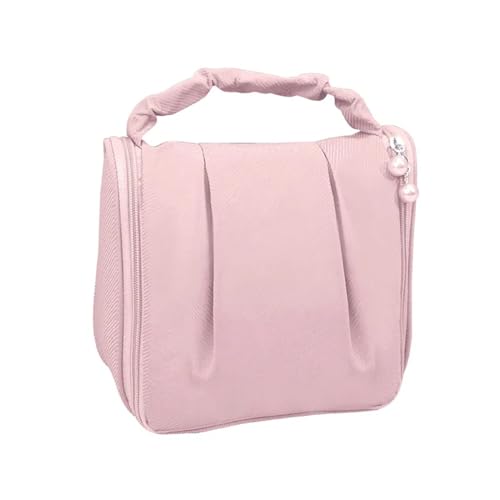 wasserdichte Kosmetiktasche Frauen Cloud Bag Bonbonfarbene Handtaschen Make-up-Organizer Elegante Kulturtasche Make-up-Box(Pink) von DKJAHSEK