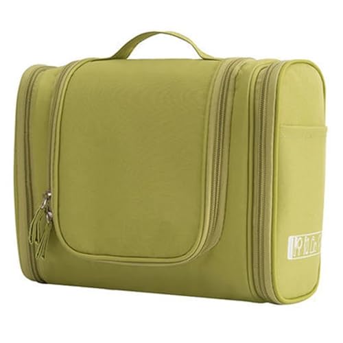 wasserdichte Nylon-Reise-Organizer-Tasche Unisex-Frauen-Kosmetiktasche for Aufhängen von Reise-Make-up-Taschen for Waschen Kulturbeuteln(Green) von DKJAHSEK