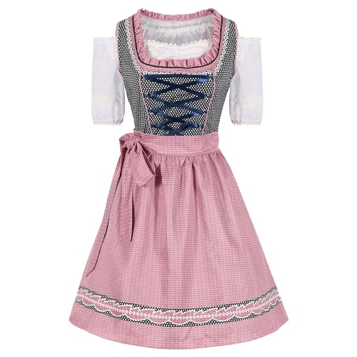 DKLOVIFU Angebote des Tages Heute Dirndl Schwarz Dirndl Billig Dirndl Damen Beige Oktoberfest-Kleidung Dirndl Kleider Sale Blitzangebote des Tages von DKLOVIFU