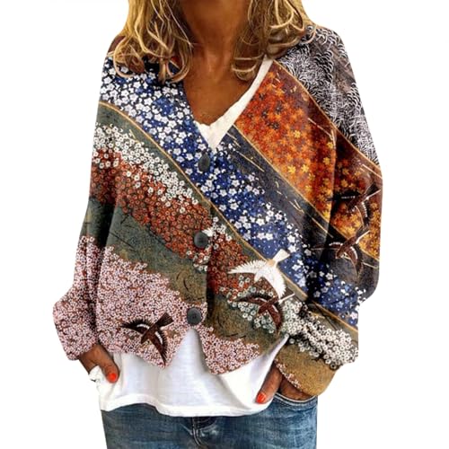 DKLOVIFU Damen Pullover Herbst Strickpulli Damen Damenpullover Langarm Elegant Damen Baseball Pullover Grobstrickpullover Damen Roter Damen Pullover Dünner Pullover Damen von DKLOVIFU