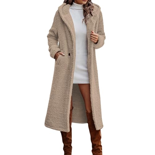 DKLOVIFU Jacke Teddyfleece Damen Übergangsmantel Damen Damen Übergangsjacke Mädchen 152 Daunenjacke Damen Outdoor Women Jacket Winter Damen Jacken Schwarz von DKLOVIFU