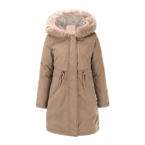 DKLOVIFU Kapuzenpullover Damen Jacke Damen Herbst Parka Wasserdicht Damen 3 In 1 Jacke Trenchcoat Damen Wasserdicht Winter Puffer Jacket Women Mantel Schwarz Damen Große Größe von DKLOVIFU