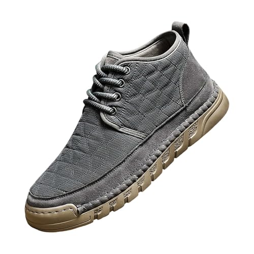 DKLOVIFU Shoes For Men Winter Arbeitsschuhe Herren Work Boots Men Flauschige Schnürsenkel Arbeitsschuhe Herren mit Drehverschluss Arbeitsstiefel Herren S3 Winter Waterproof Winter Shoes Men von DKLOVIFU