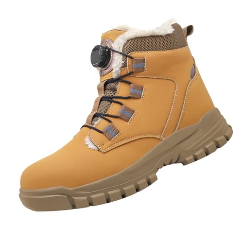 DKLOVIFU Sicherheitsschuhe S3 Arbeitsschuhe Herren Leicht Militär Stiefel Herren Wasserdicht Leichtathletik Schuhe Arbeitsstiefel Winter Wasserdichte Stiefel Herren Winter Trekkingschuhe für Damen von DKLOVIFU