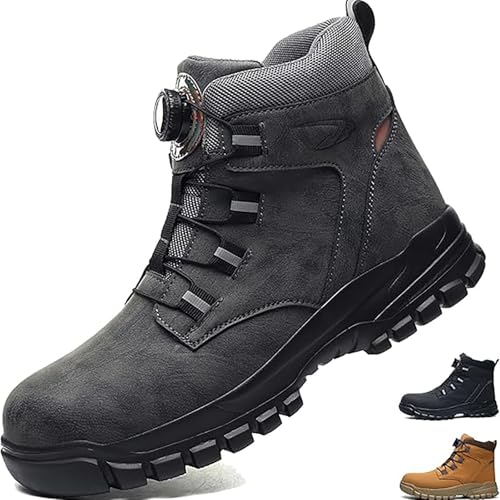 DKLOVIFU Stiefel Herren Sicherheitsschuhe S1 Damen Sicherheitsschuh S3 Leicht Halbhoch von DKLOVIFU