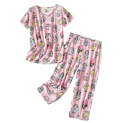 DKLOVIFU Still Pyjama Musselin Set Damen Stillnachthemd Damen Geburt Kimono Damen Lang Baumwoll Schlafanzug Damen Lang Frauen Weihnachten Pyjamas Angebote des Tages Heute Damen von DKLOVIFU