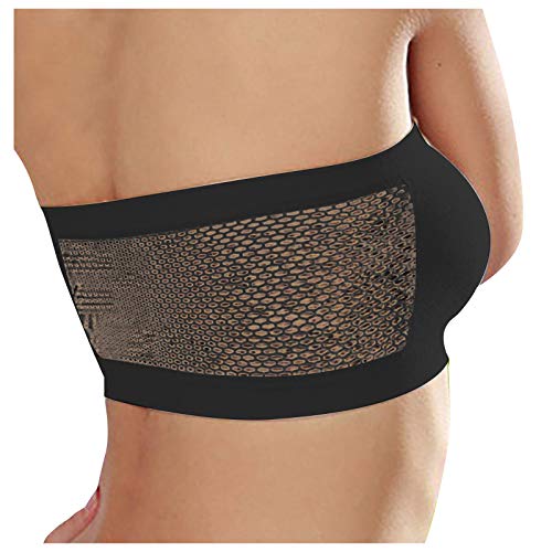 DKLOVIFU Trägerloser BH Tube Top Bandeau BH Damen Gepolstert Trägerlos BH mit Rutschfester Nahtlose Ohne Bügel Bralette für Frauen Dehnbar Brust Wickeln 1 stück/2 stück/3 stück von DKLOVIFU