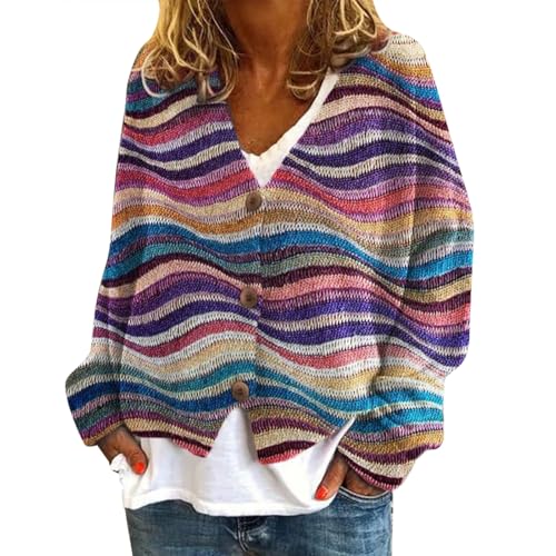 DKLOVIFU Troyer Damen Grobstrickpullover Damen Pullover Rot Damen Große Größen Damen Pullover Damen Hoodie mit Kapuze Pullover mit Knöpfen Damen Gelber Pullover Damen von DKLOVIFU