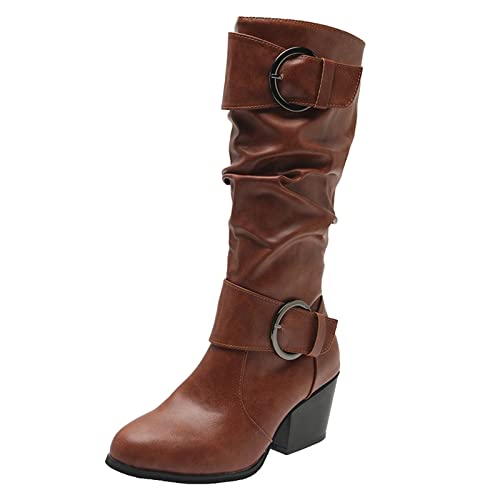 DKLOVIFU Winterboots Damen Stiefeletten Weite Stiefeletten Boots Gefüttert Winter Stiefel Schnürstiefel 67 von DKLOVIFU