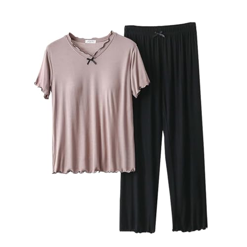 Schlaf Shorts Damen Kurz Nachthemd Damen Sommer Zweiteiler Damen Musselin Top Damen Schlafanzug Frottee Sommerpyjamas Damen Kurz Blitzangebote des Tages von DKLOVIFU