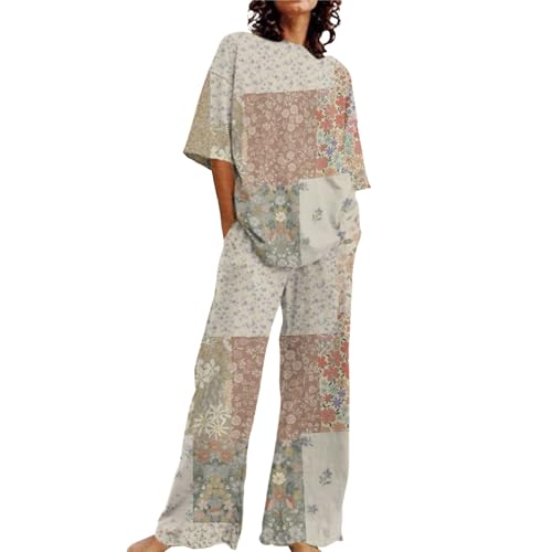 Schlafanzughose Damen Kurz Nachthemd Damen Sommer Pyjamahose Damen Lang Schlafkleid Damen Schlafanzug Schwangerschaft Weihnachts Pyjama Family Angebote des Tages Heute von DKLOVIFU