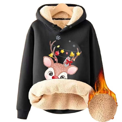 Weihnachtspullover Lustig Longpullover für Damen Ugly Christmas Sweatshirt 179 von DKLOVIFU