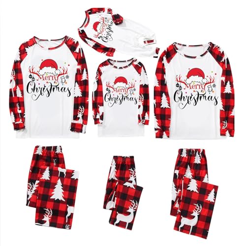 Weihnachtspyjama Familie Set Partner Pyjama Christmas Sweater Family Partner Outfit Mama Tochter Nachtzeug 164 Weihnachts Hosen Herren Partnerlook Schlafanzug Familie von DKLOVIFU