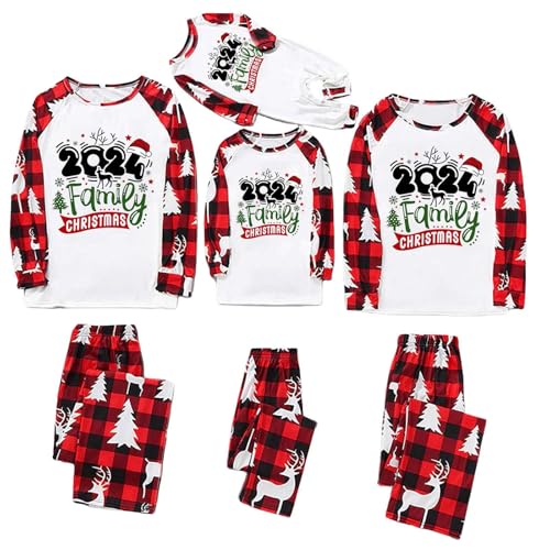 Weihnachtspyjama Familie Set Satin Pyjama Damen Weihnachtspullover Familie Set Lustig Langarm Schlafanzug Damen Couple Christmas Pyjama Set Weihnachts Schlafanzug Familie Schlafanzug Groesse S von DKLOVIFU