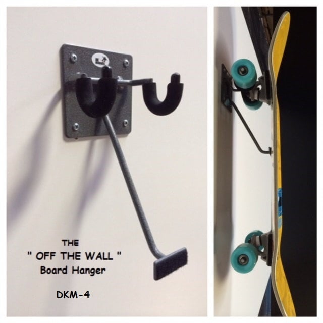 Dkmounts " Off The Wall Skateboard Aufhänger. Das Dkm-4 Hält Brett Vom Boden Ab Und Rädert Von Der Wand Dkmounts " Off The Wall Skateboard Aufhänger. Das Dkm-4 Hält Brett Vom Boden Ab Und Rädert Von Der Wand von DKMounts