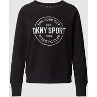 DKNY PERFORMANCE Sweatshirt mit Rundhalsausschnitt in Black, Größe L von DKNY PERFORMANCE