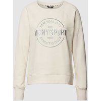 DKNY PERFORMANCE Sweatshirt mit Rundhalsausschnitt in Sand, Größe L von DKNY PERFORMANCE