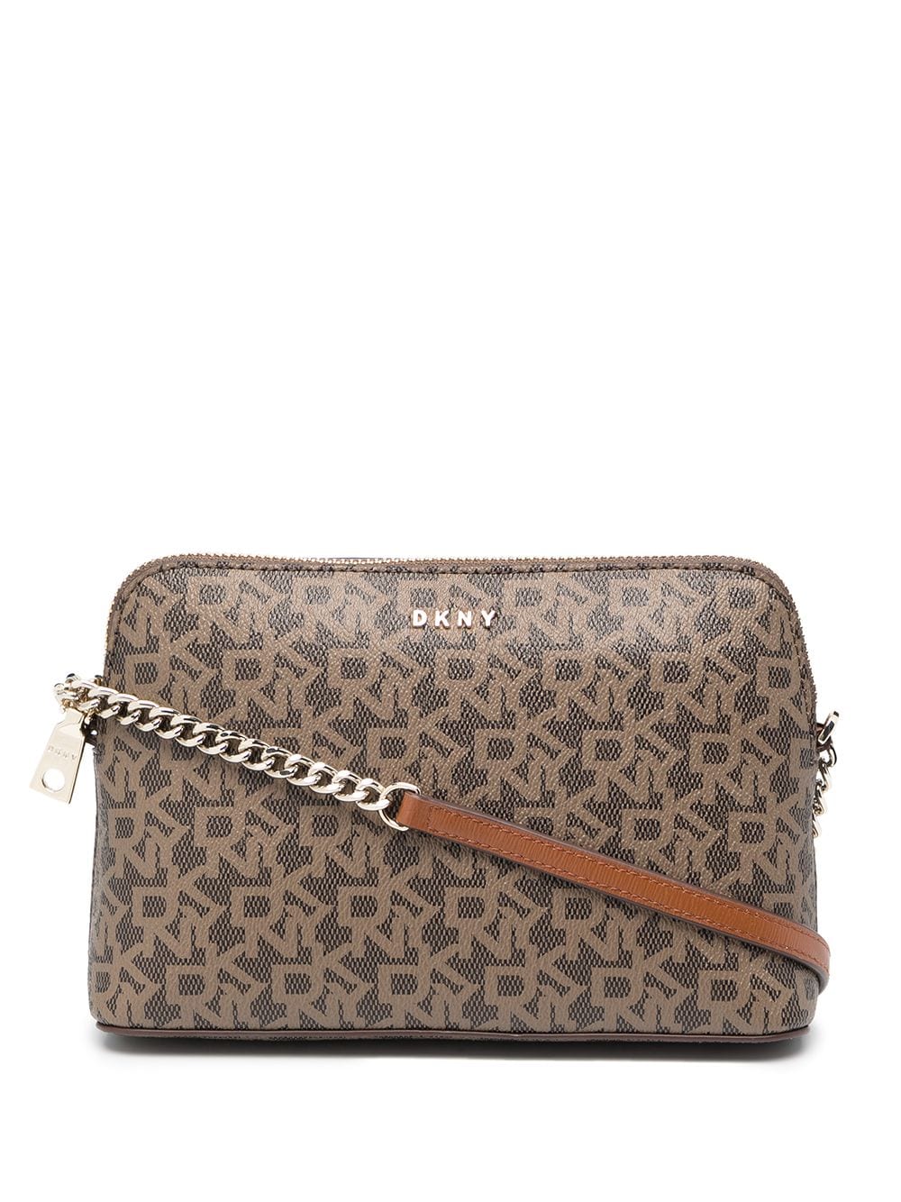 DKNY Umhängetasche mit Logo-Print - Braun von DKNY